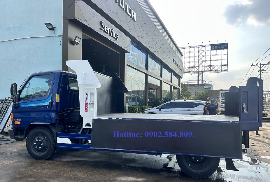 Xe ben hyundai 5 tấn bửng mở